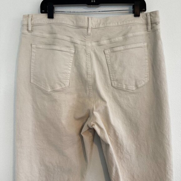 Loft "The Slim" Off White Jeans Size 18 / 34 - Worn Once - Picture 6 of 11